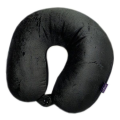 VIAGGI Microbead Travel Neck Pillow with fleece - Black 